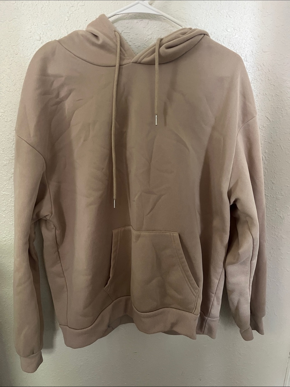 Woman’s Hooded Pullover Sweatshirt - Tan
